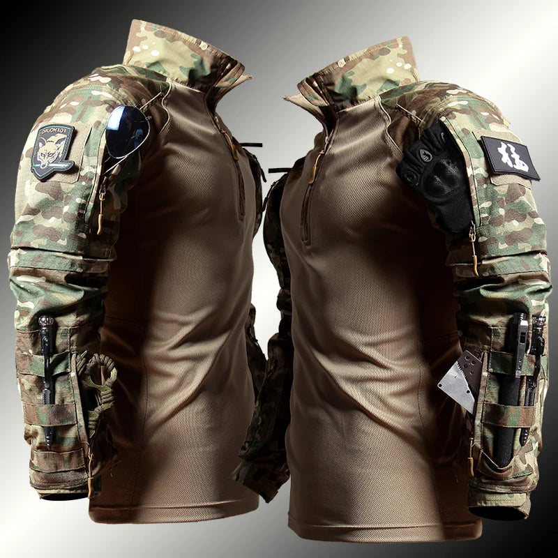 Conjunto Tático Camuflado Operacional Combat Shirt + Calça